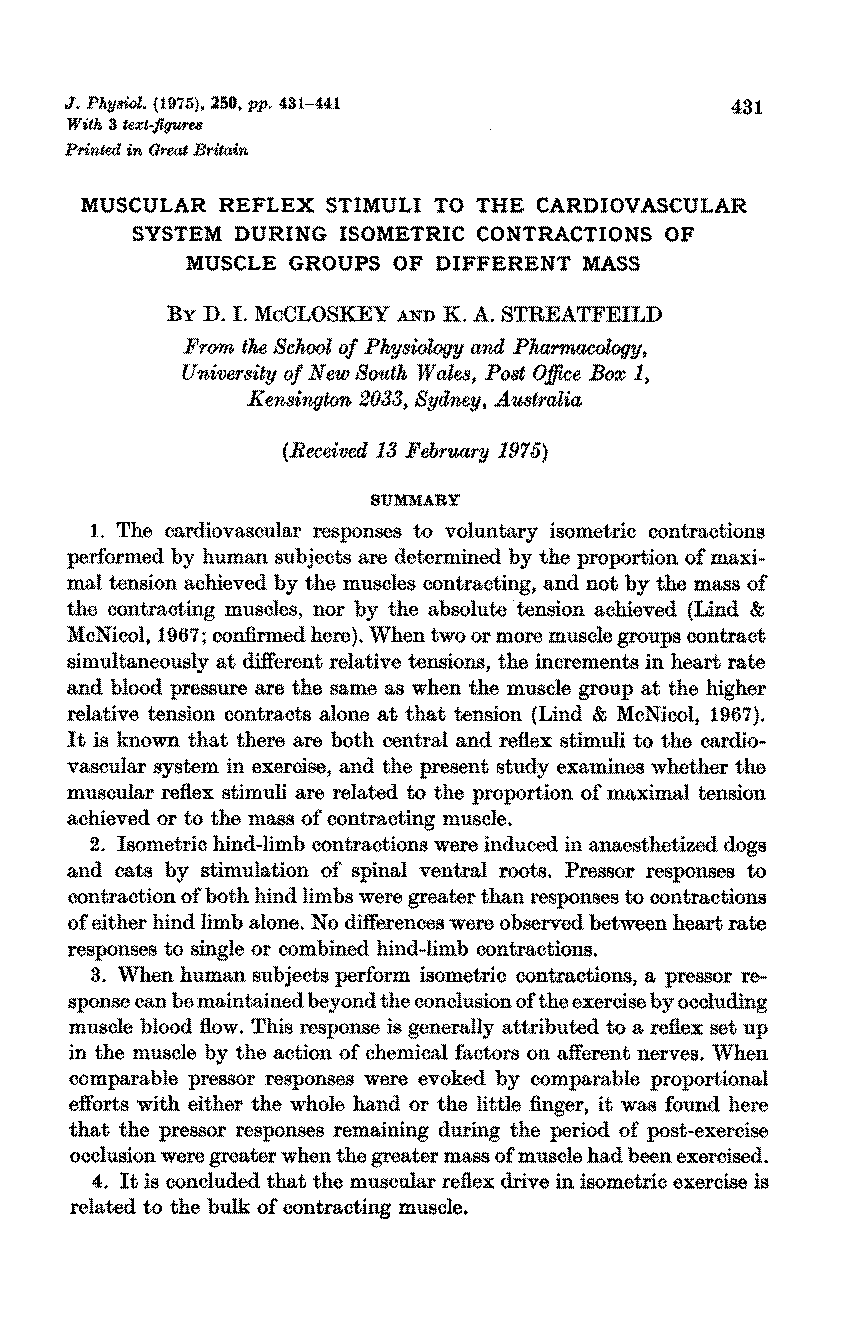 example of isometric muscle contraction