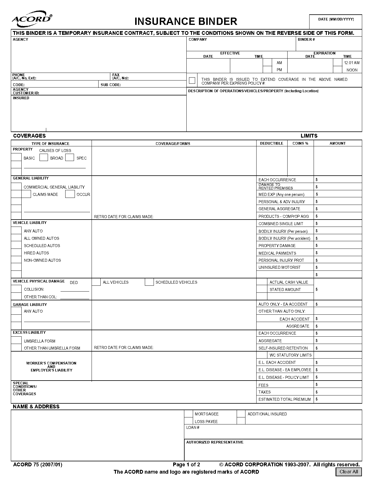 printable fillable fake car insurance card template