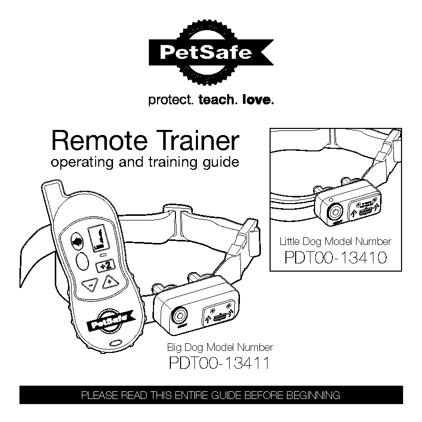 pet safe shock collar remote instructions