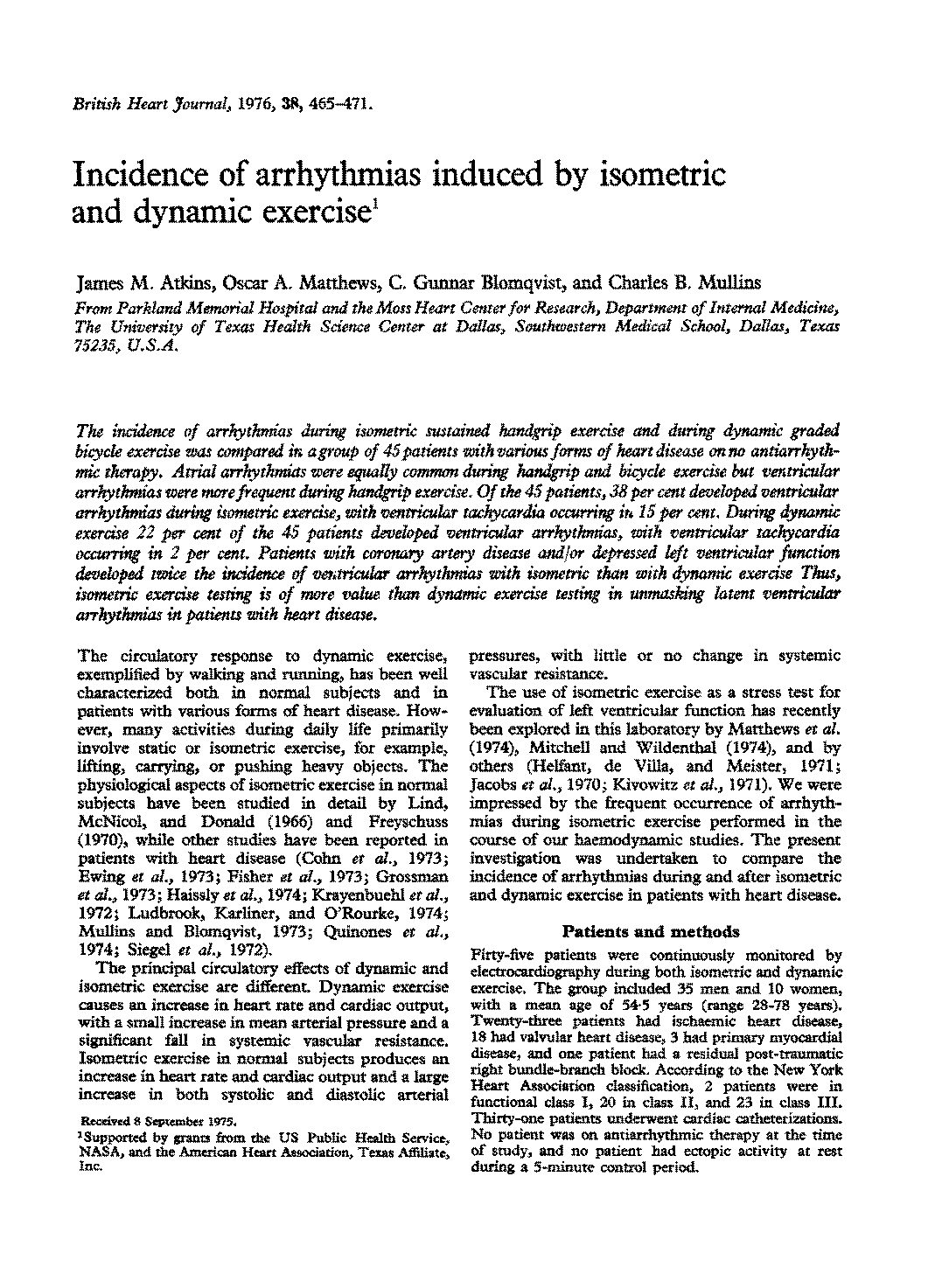 example of isometric muscle contraction