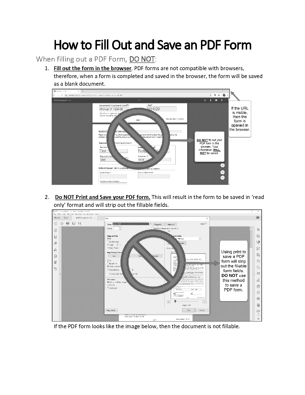 filling out and saving pdf forms