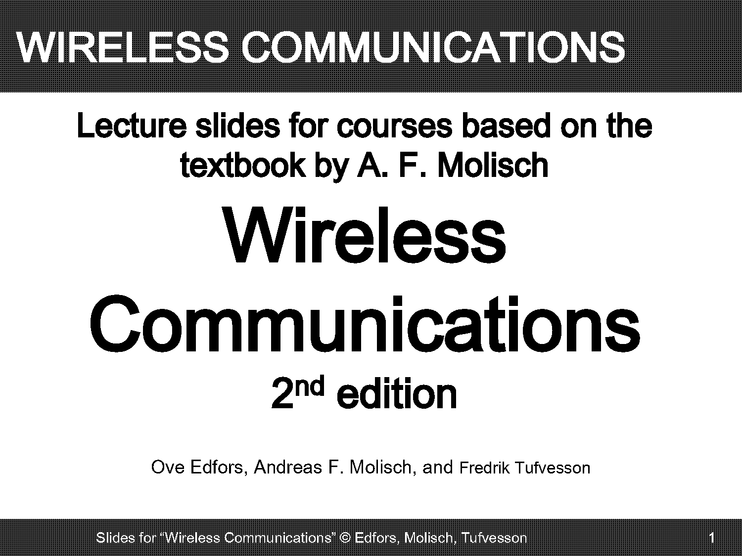 wireless communication presentation slides