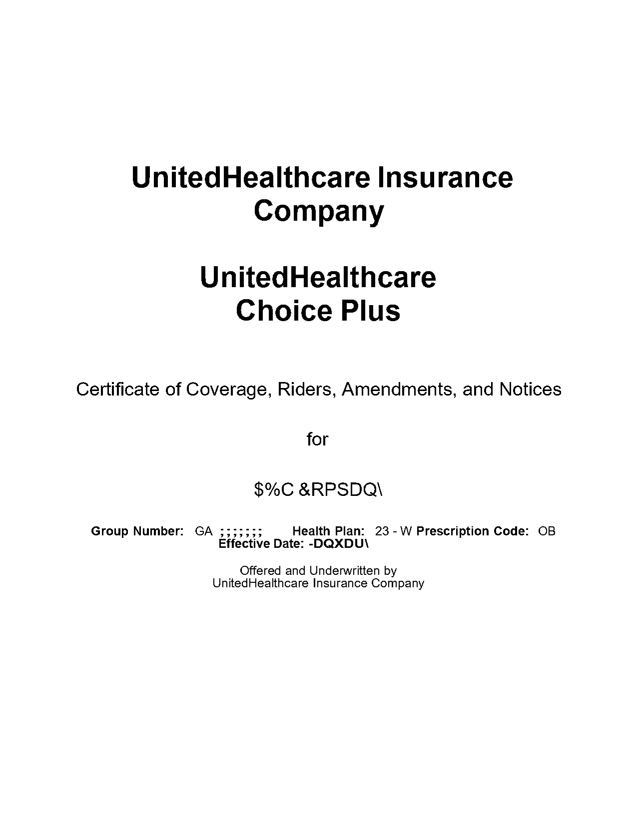 unitedhealthcare request certificate of coverage