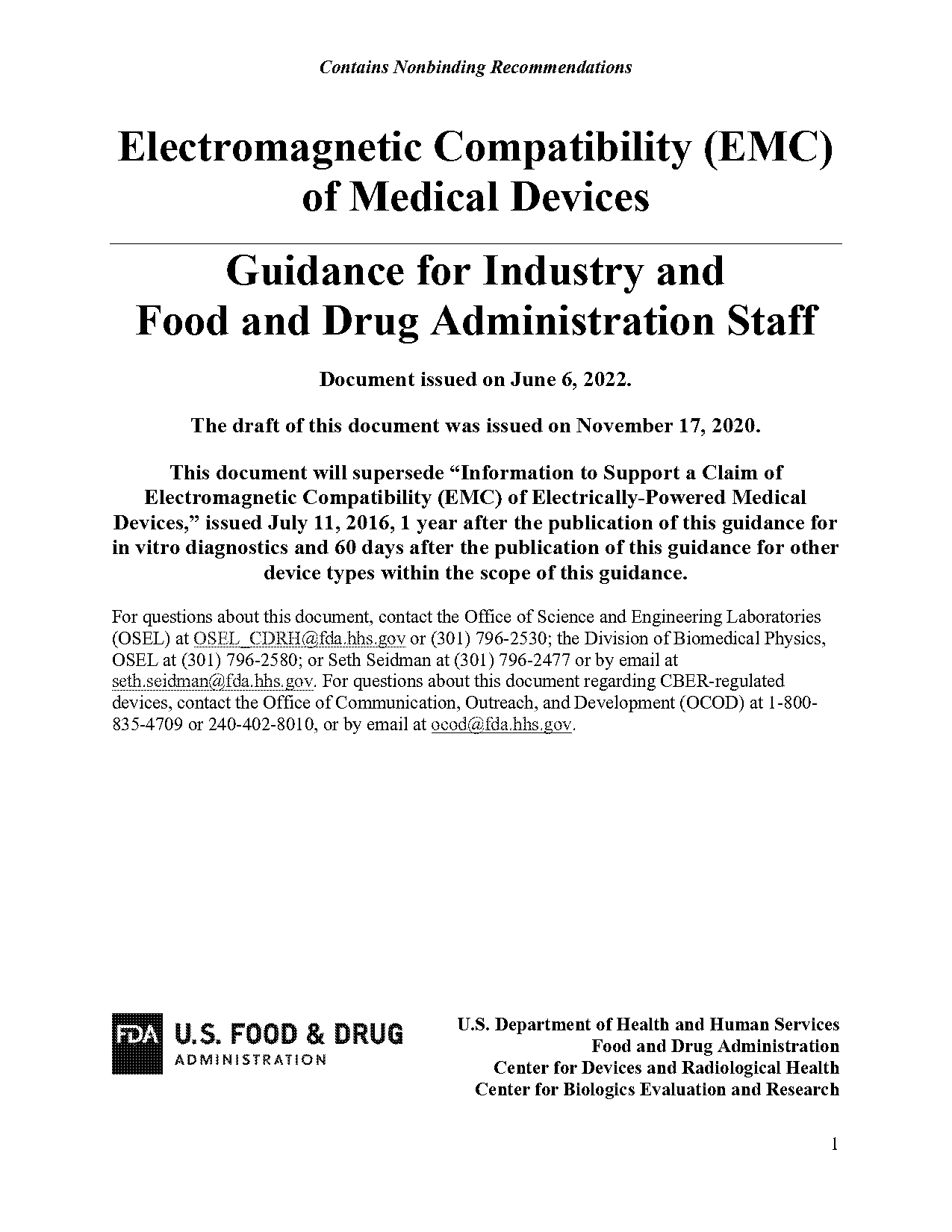 fda emc guidance document