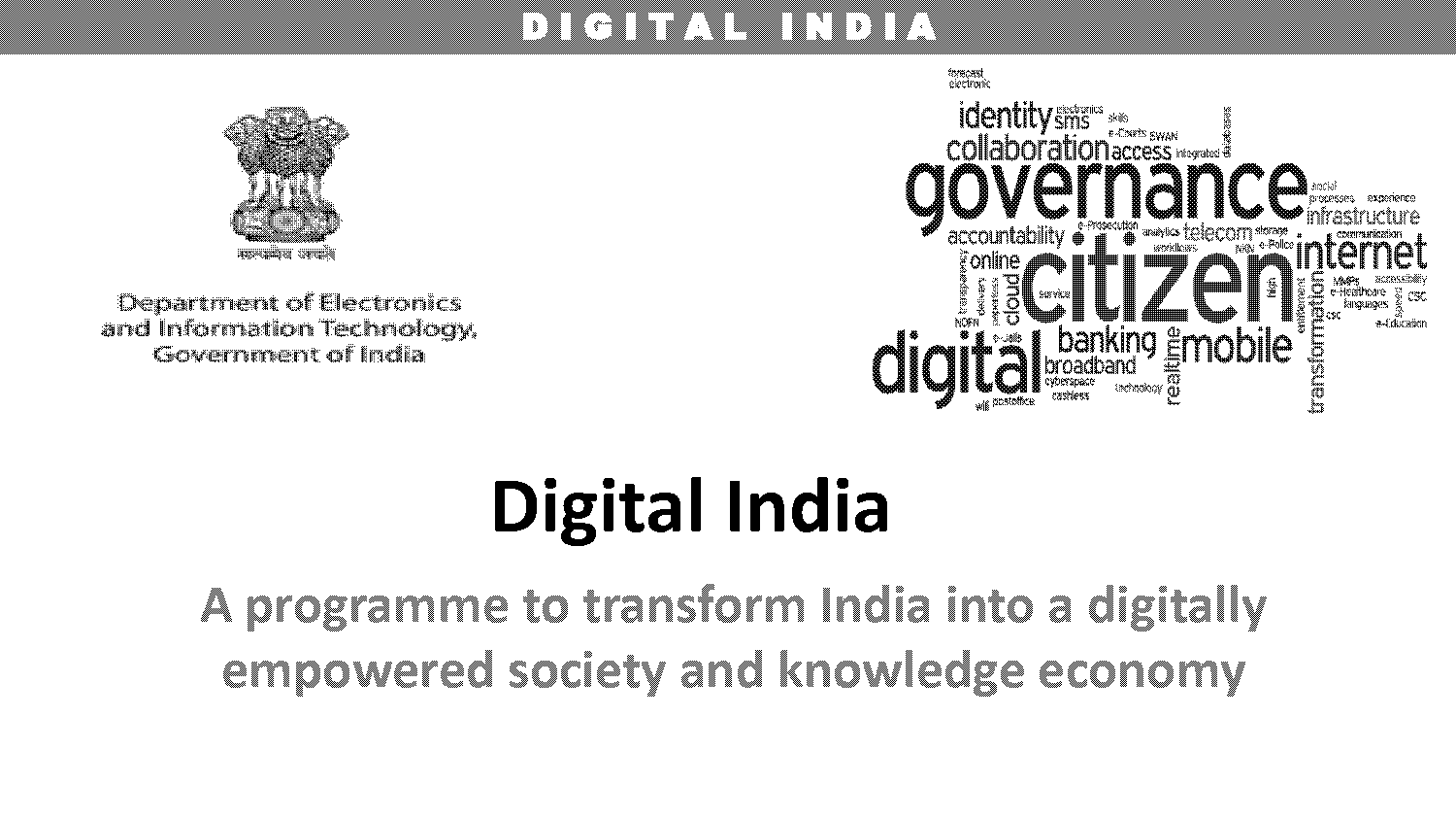 digital india schemes list