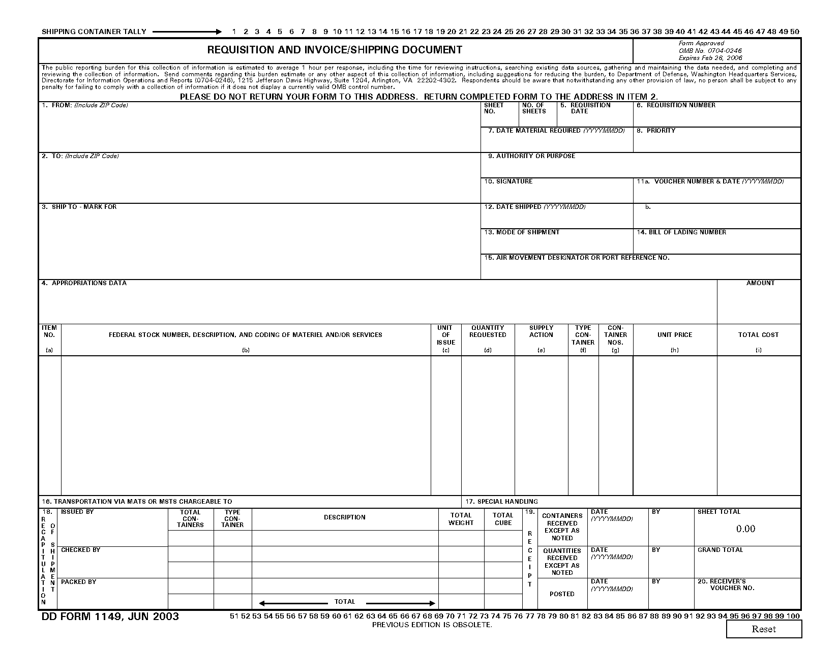 free printable invoice blank