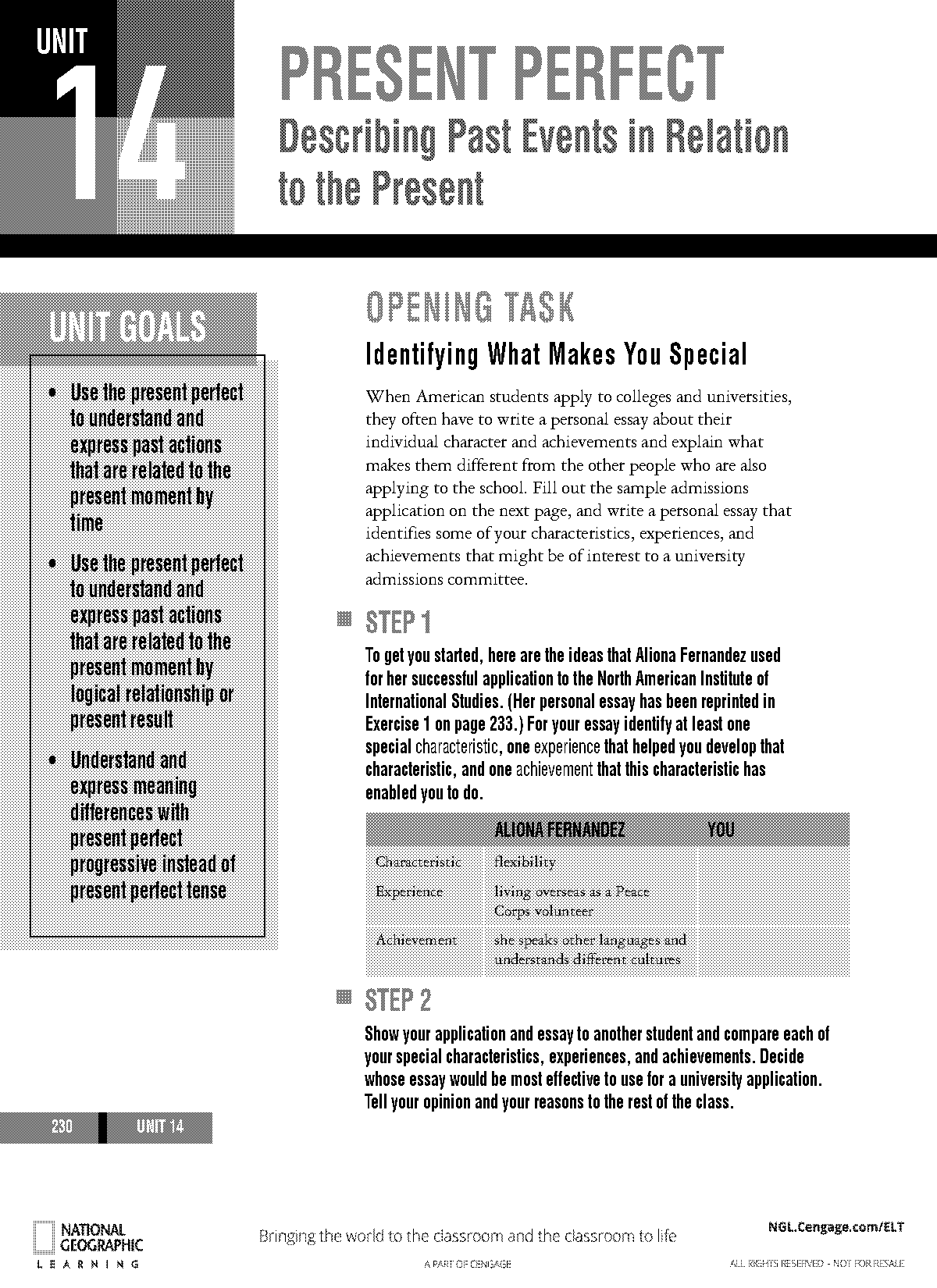 present perfect writing practice