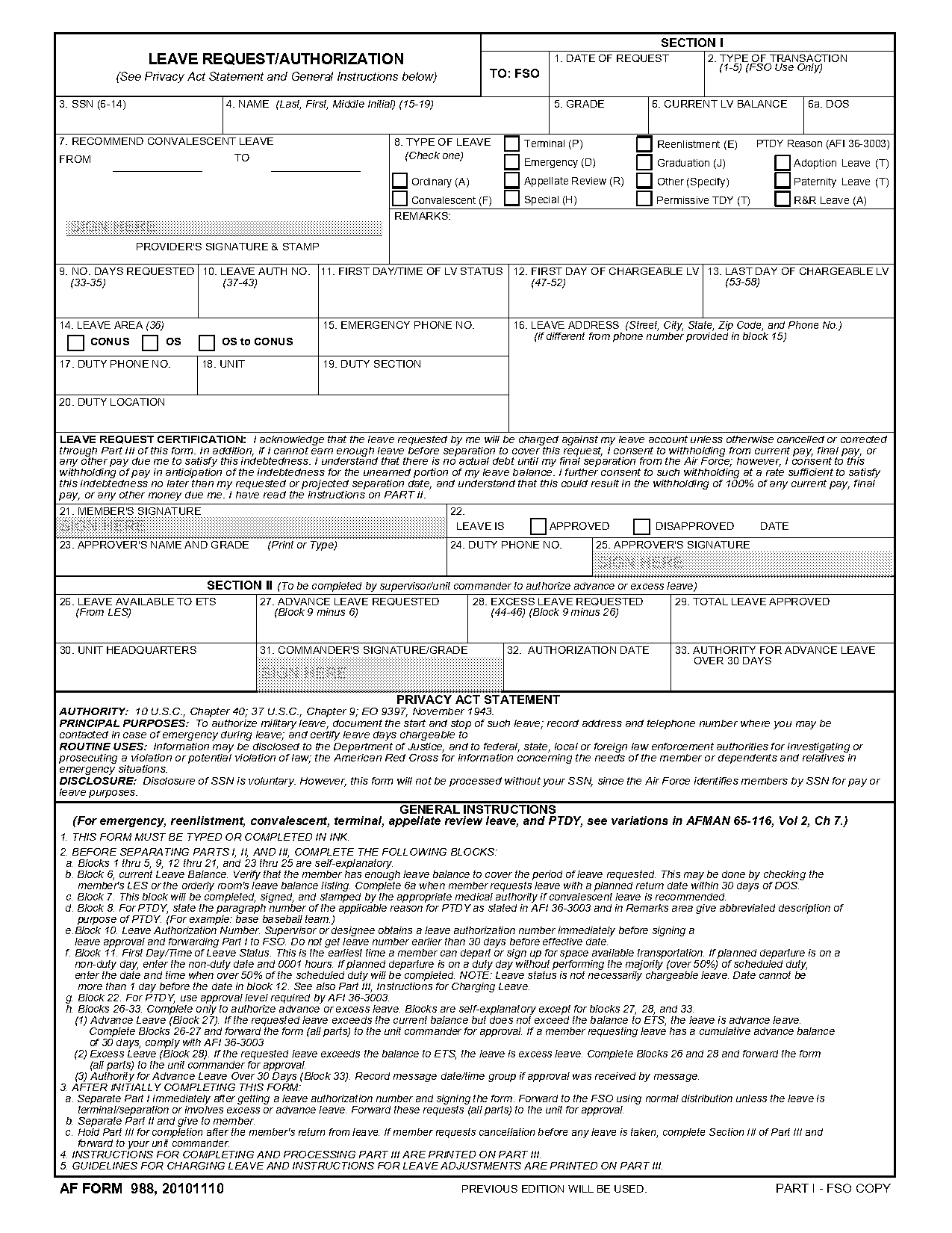 ets leave form example