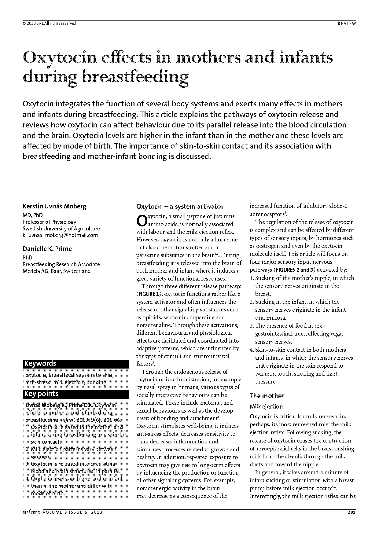 how can i cause oxytocin release to start contractions