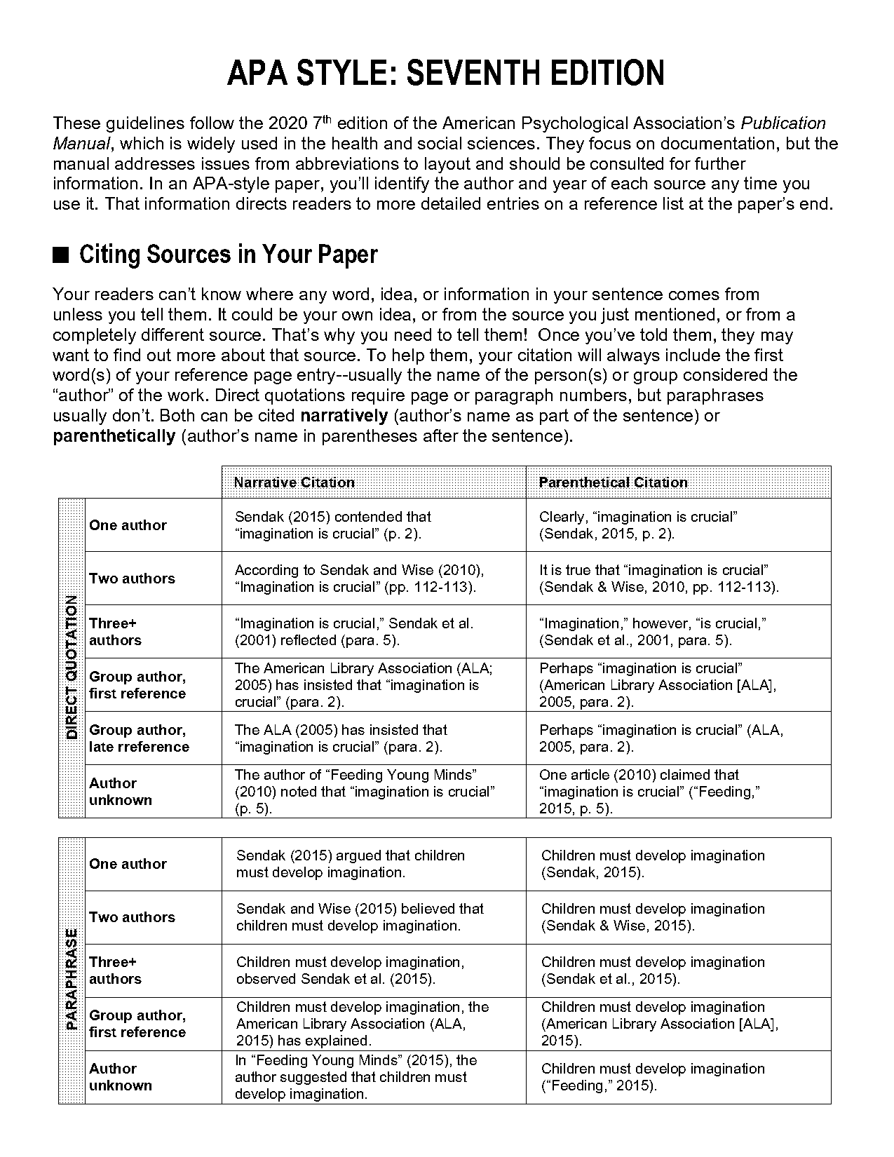 how to work apa reference