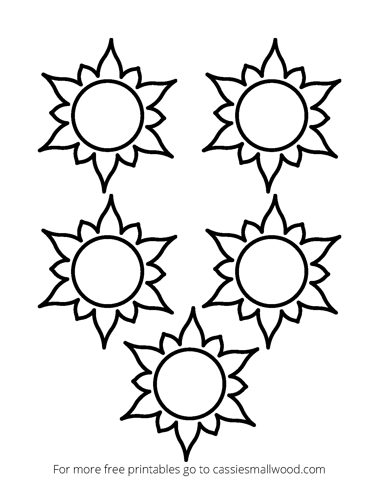 sun cut out template