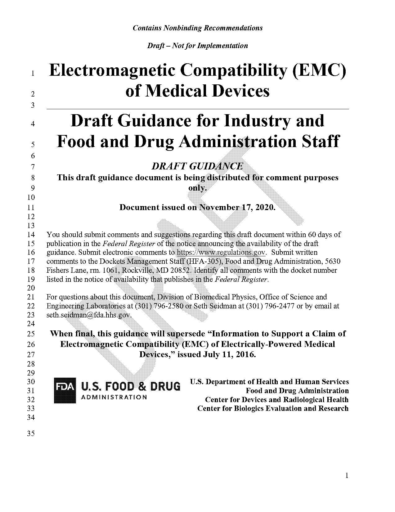 fda emc guidance document