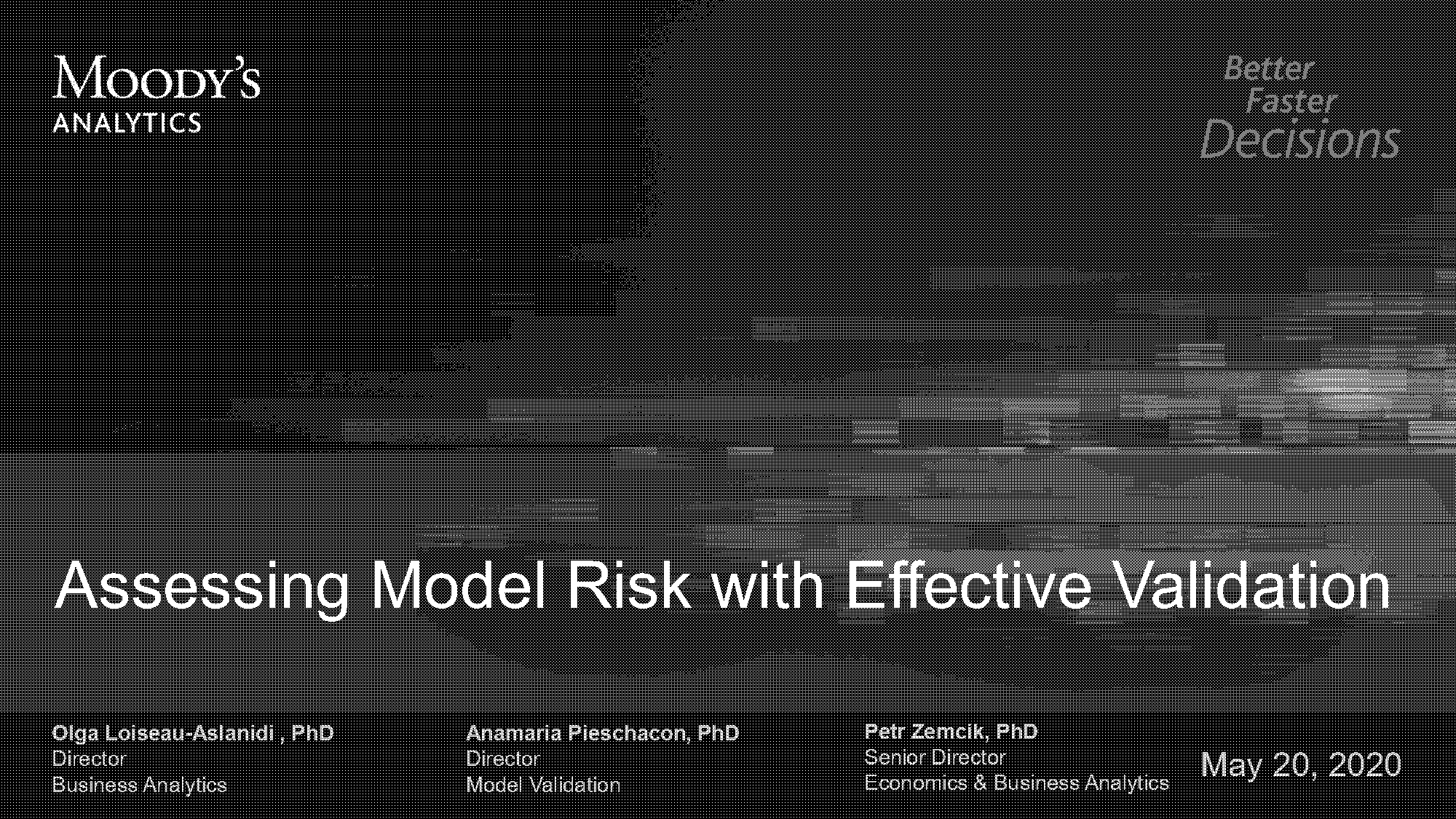 model risk office resume