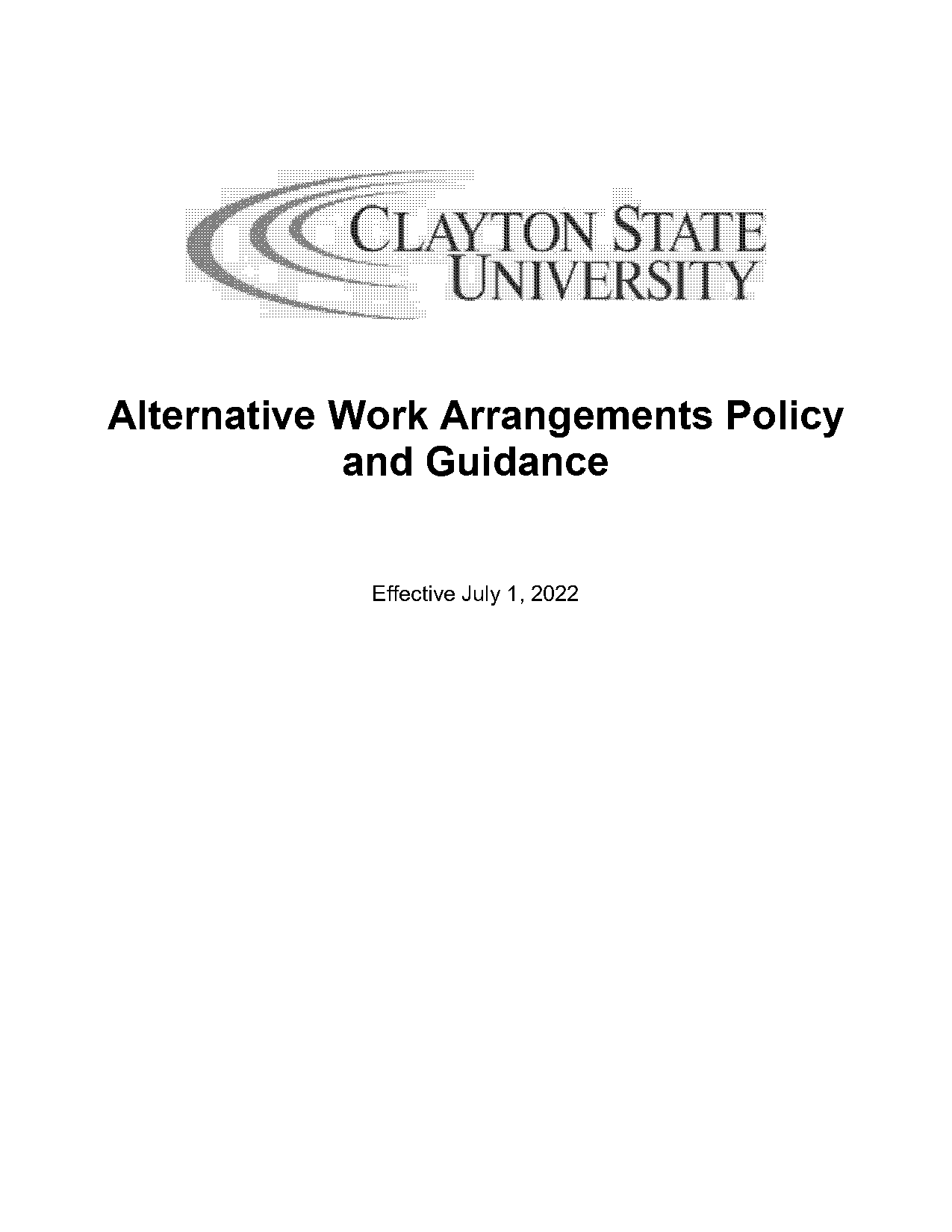 hybrid work schedule policy template