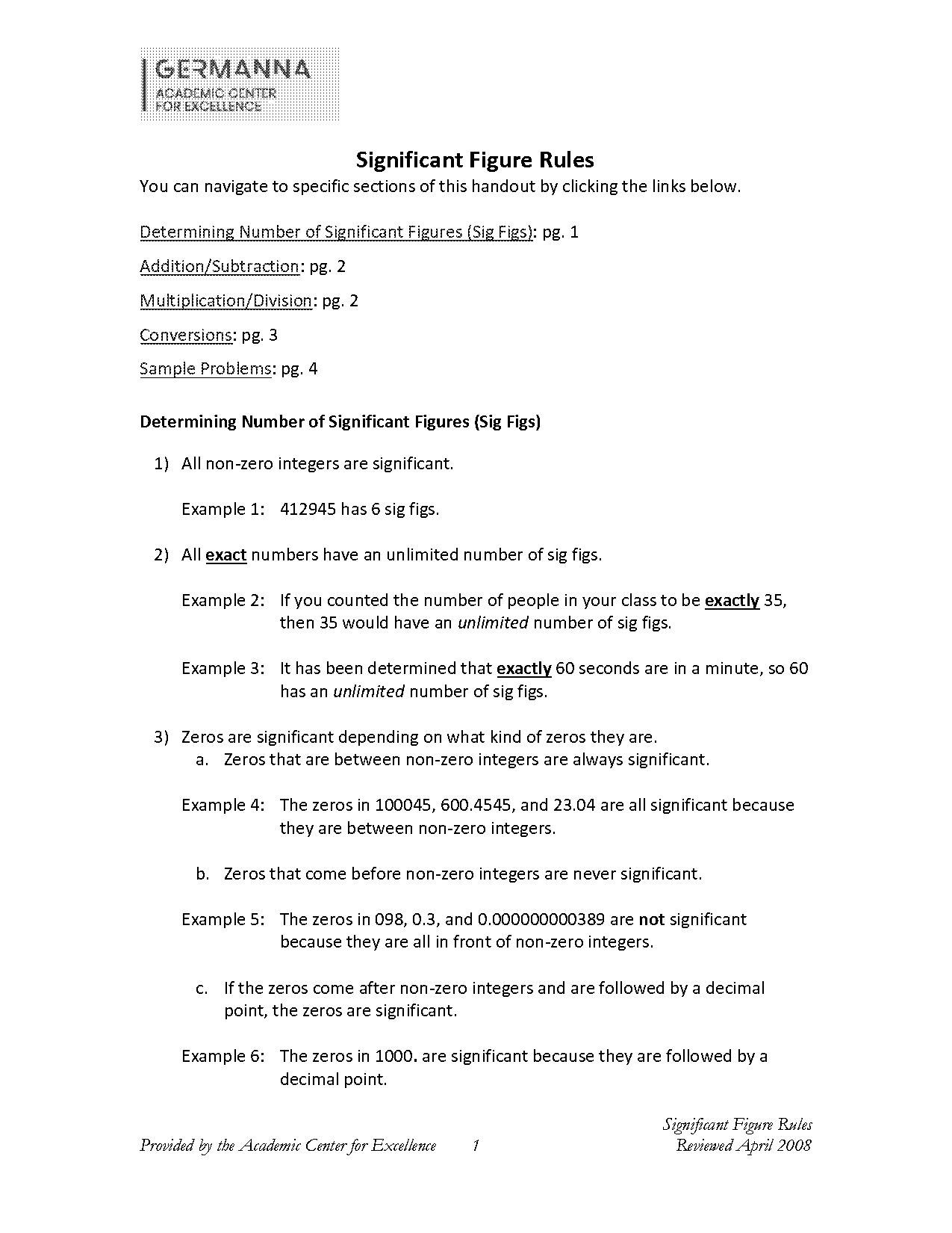 multiplication and division of significant figures worksheet