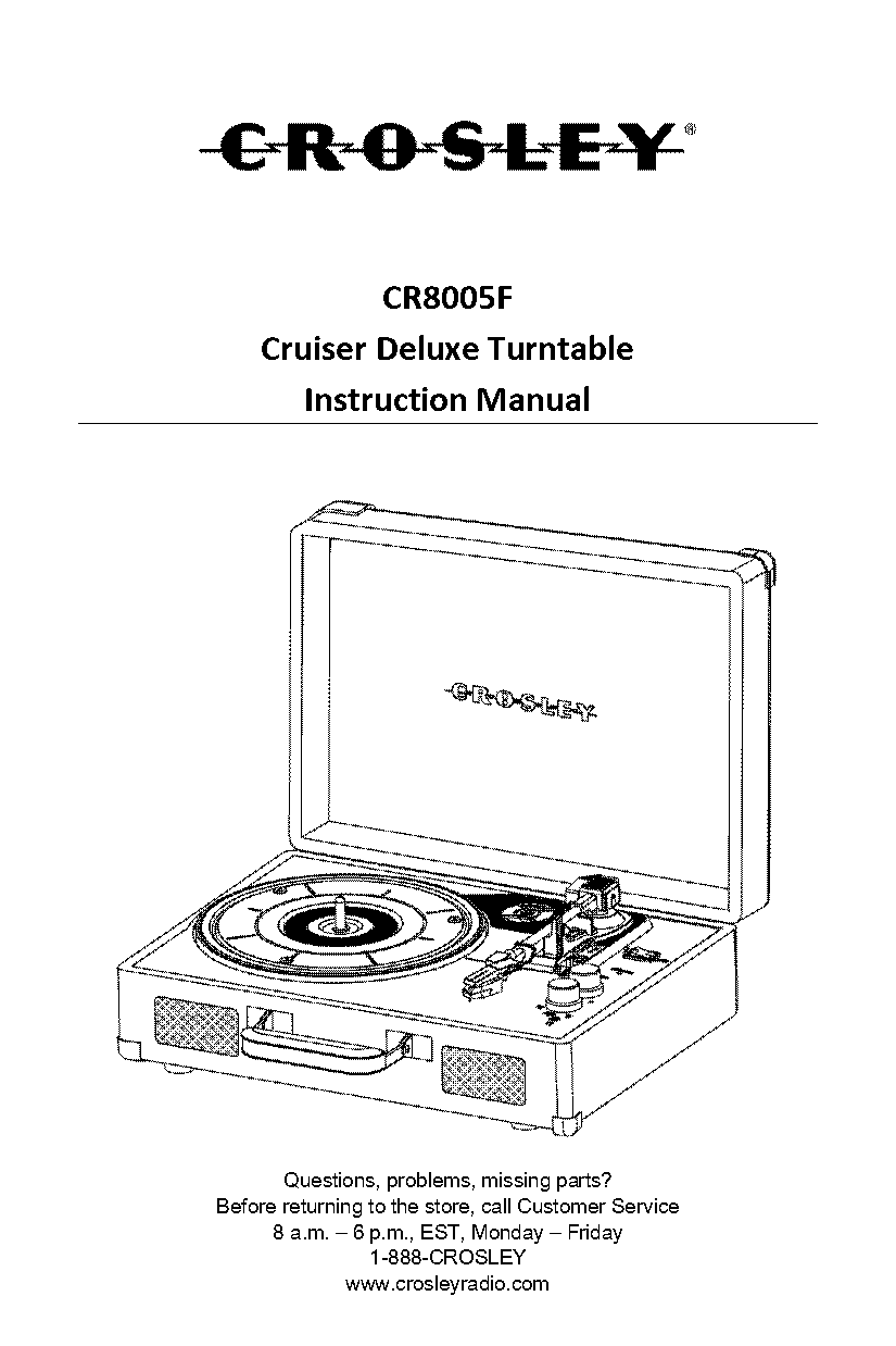 crosley record player specs