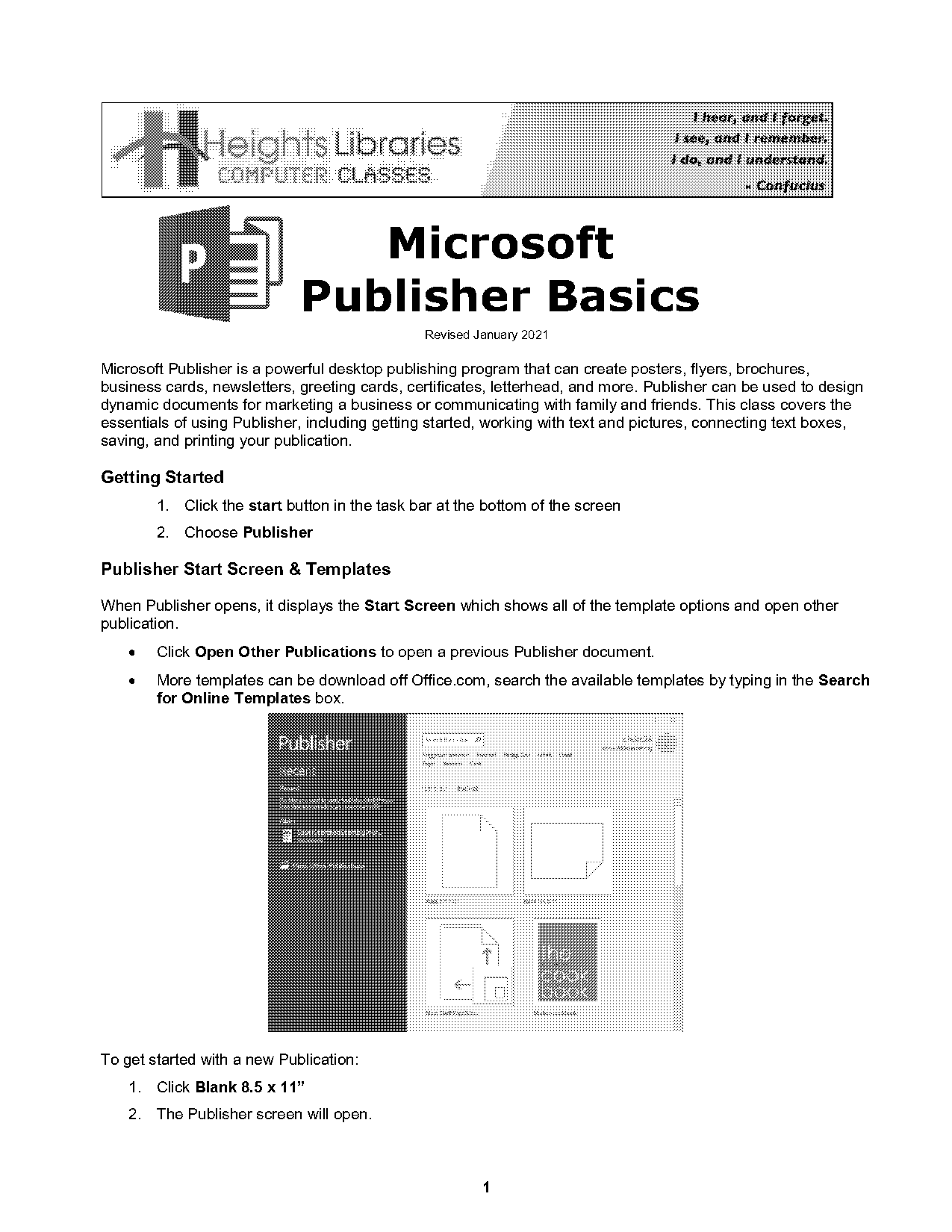 instructions for use of microsoft publisher online