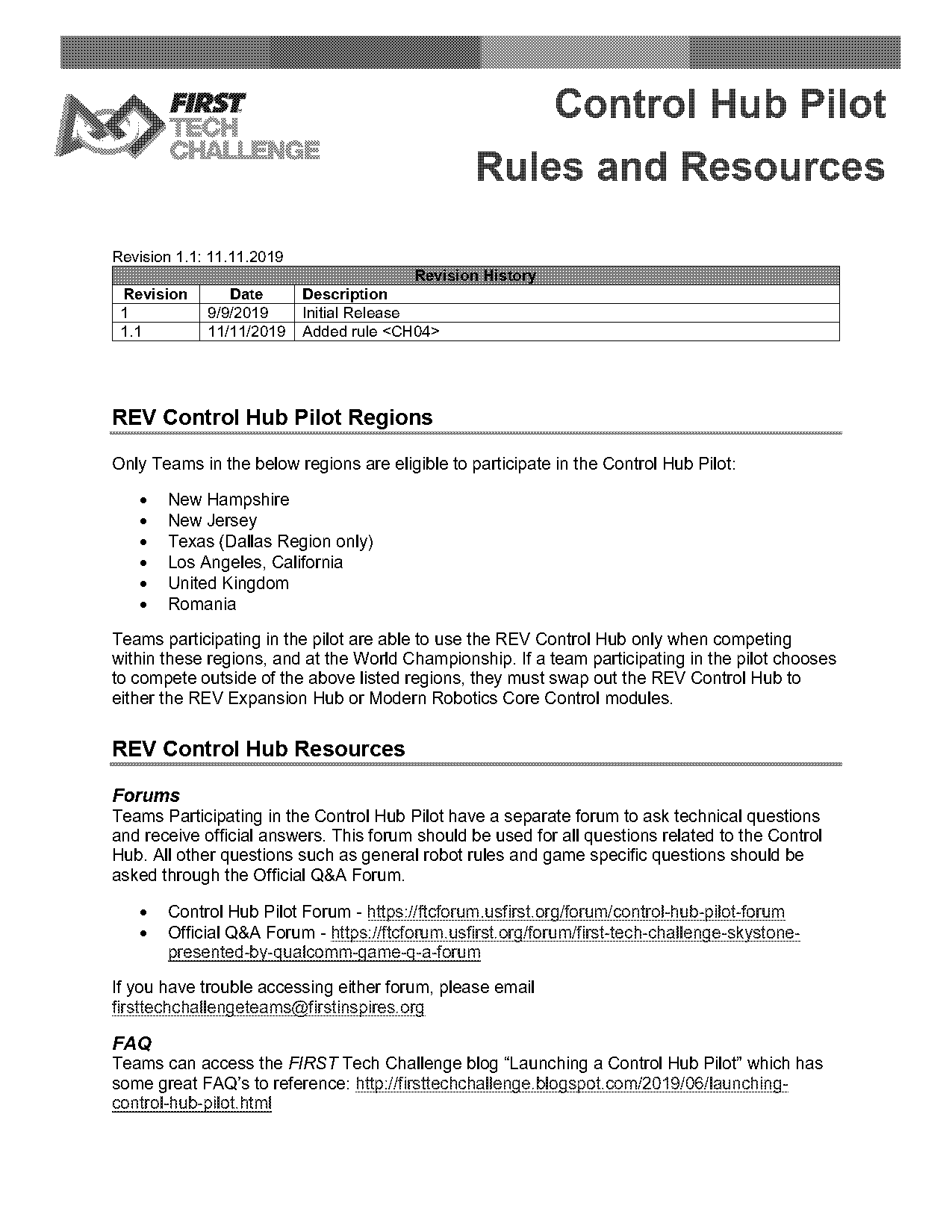 rev servo power module manual