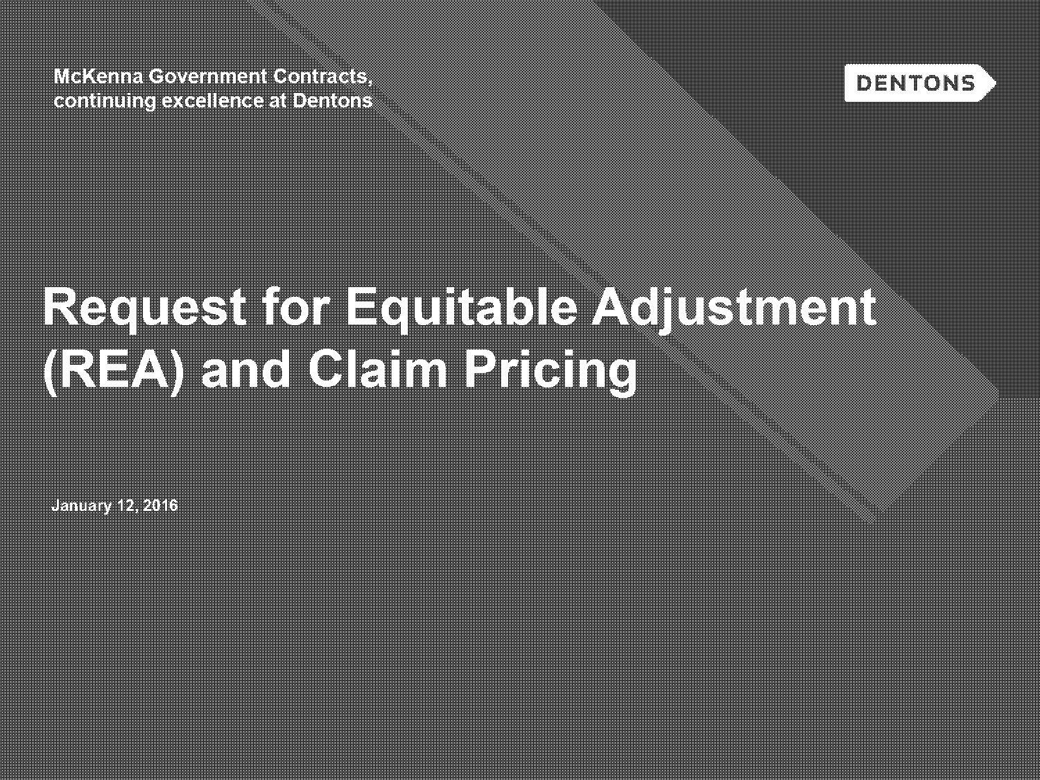 sample request for equitable adjustment