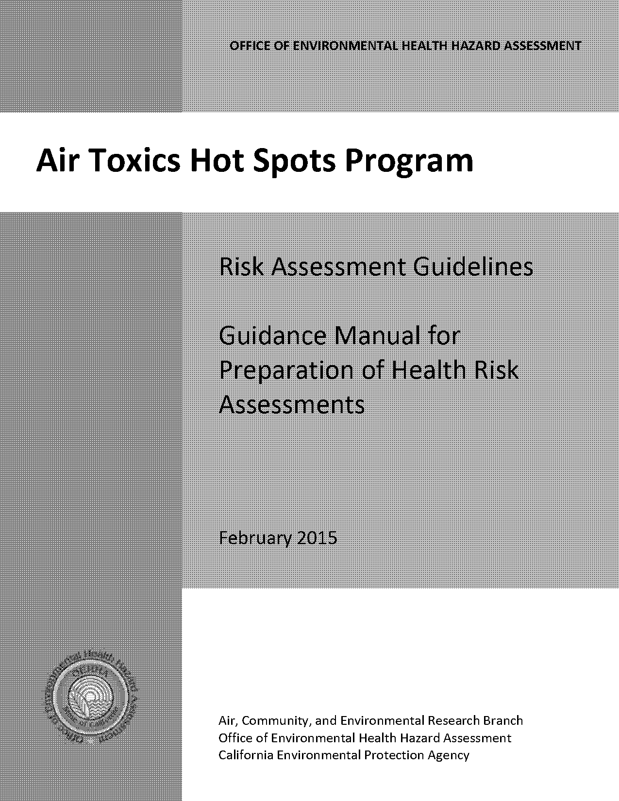 health risk assessment report sample