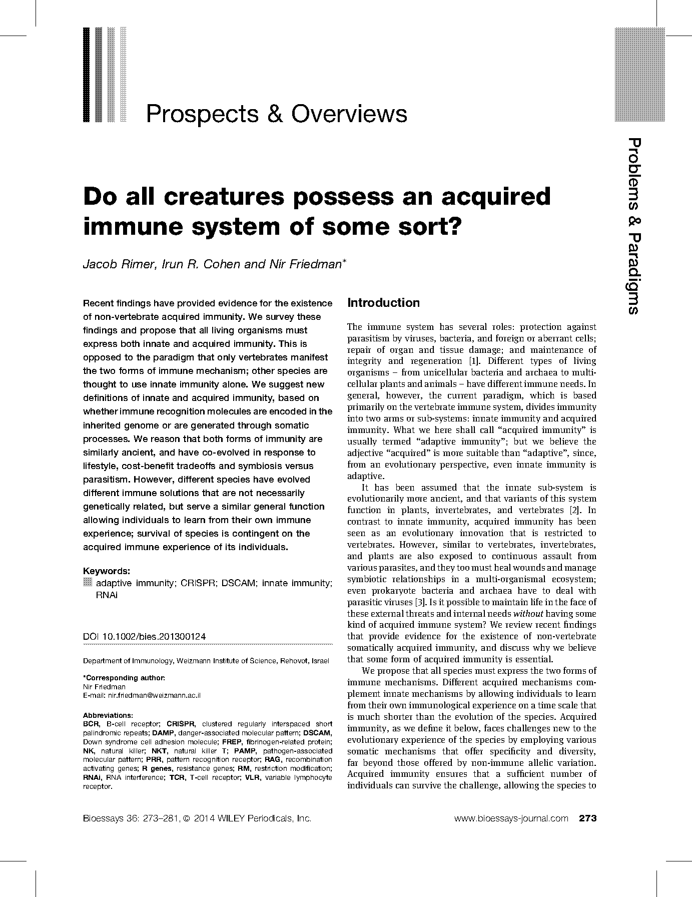 acquired immunity definition and examples