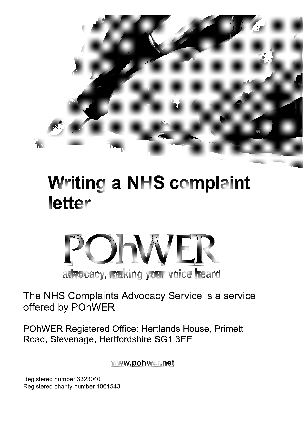 how would you start a letter of complaint