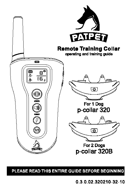 pet safe shock collar remote instructions