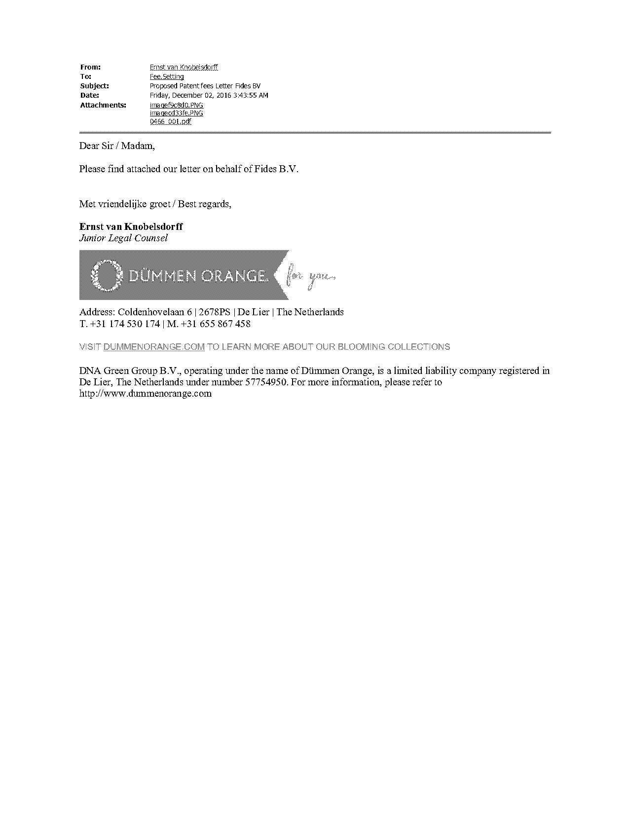 please find attached request letter