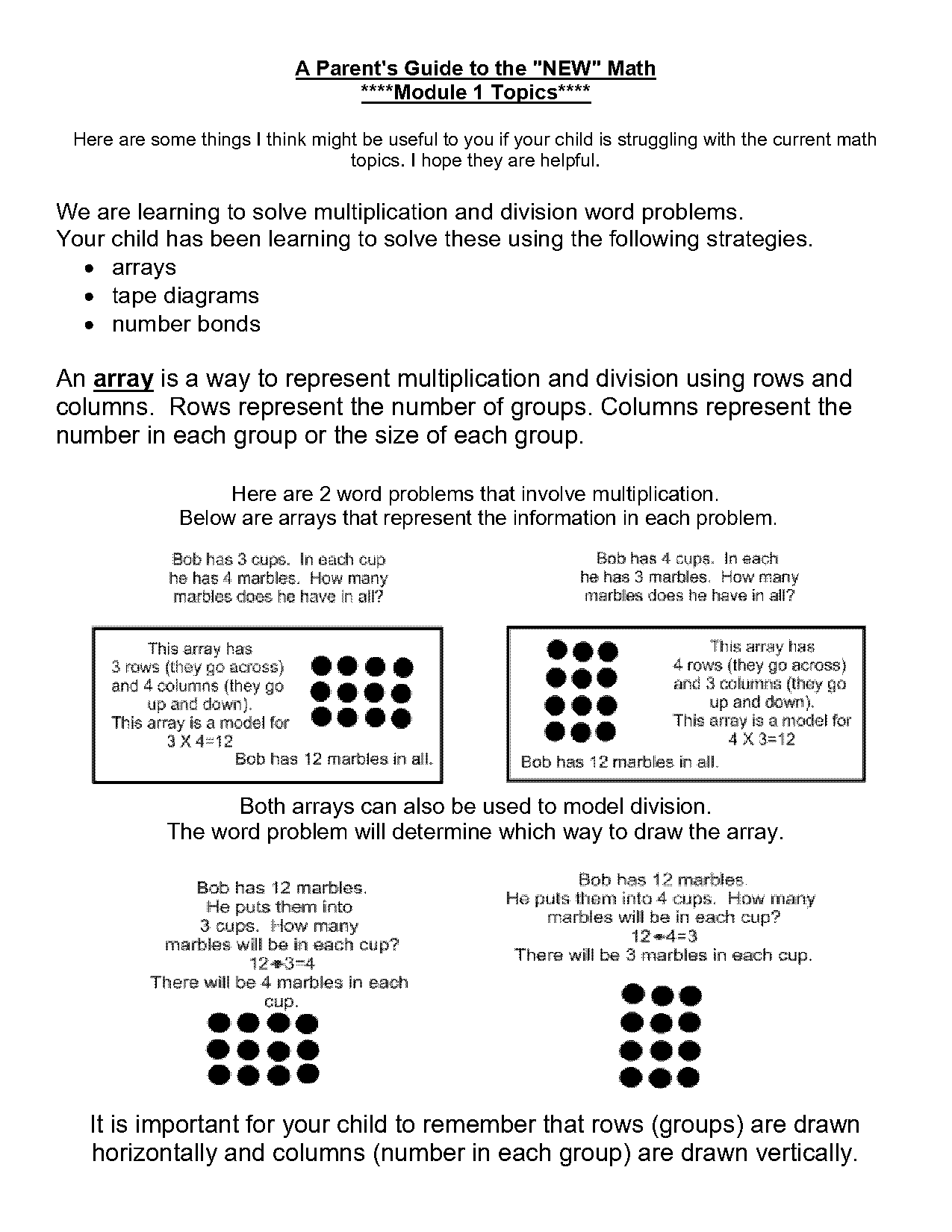 how to write counting problems in word