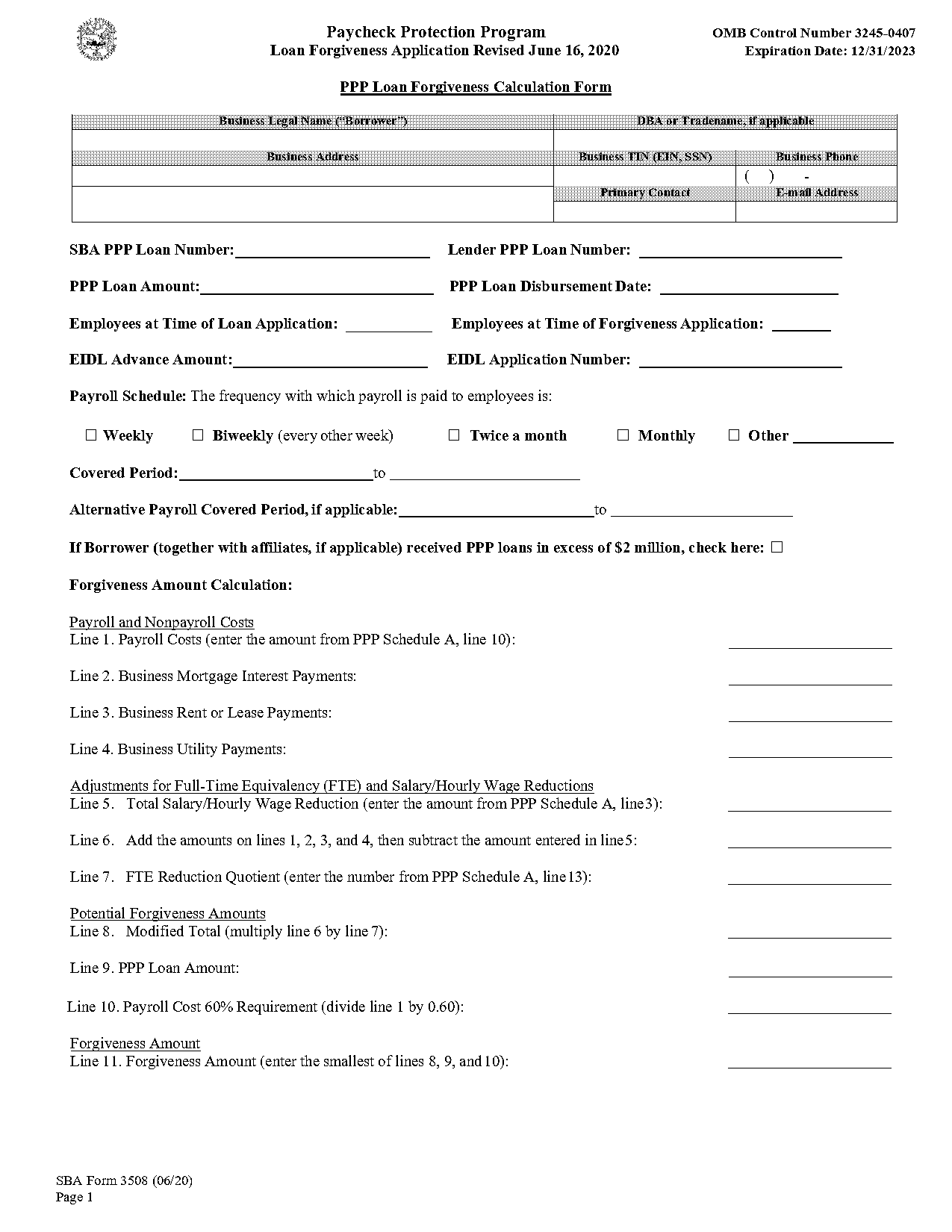 mortgage application form template