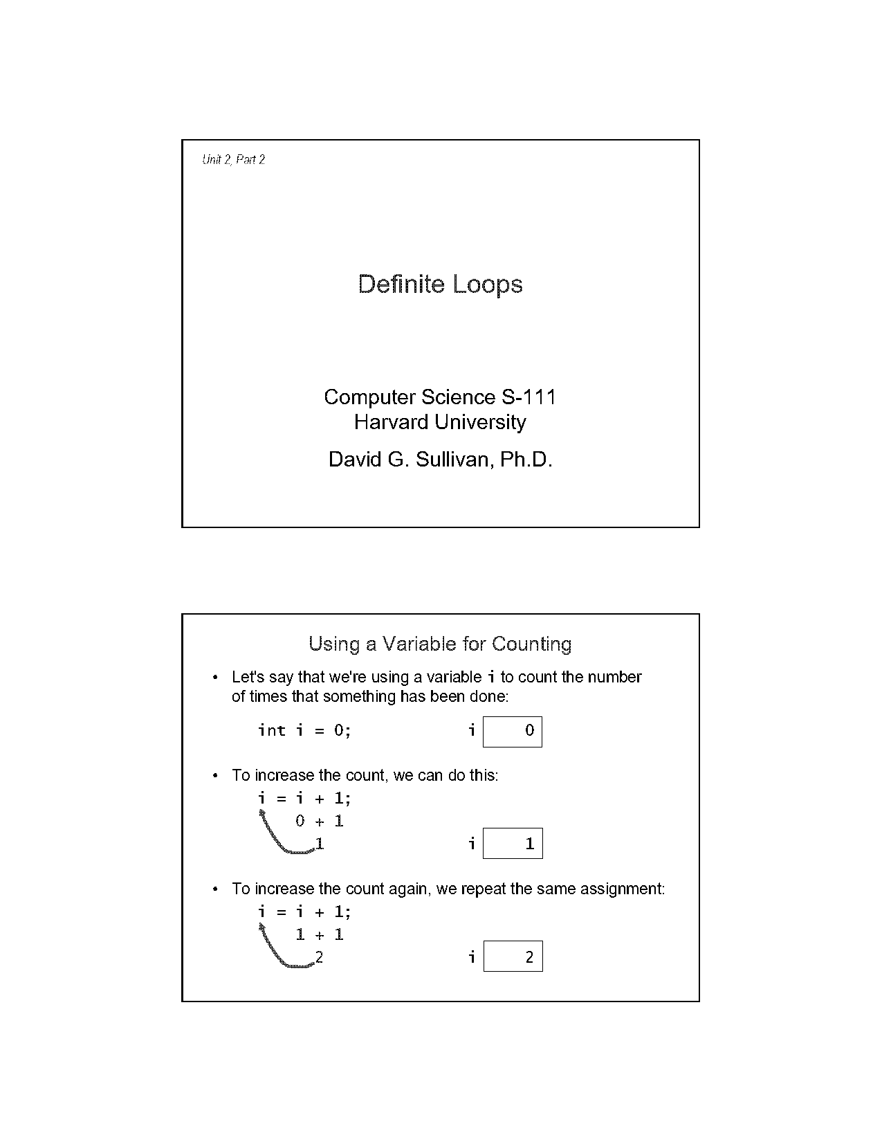 example of n without system out print in java