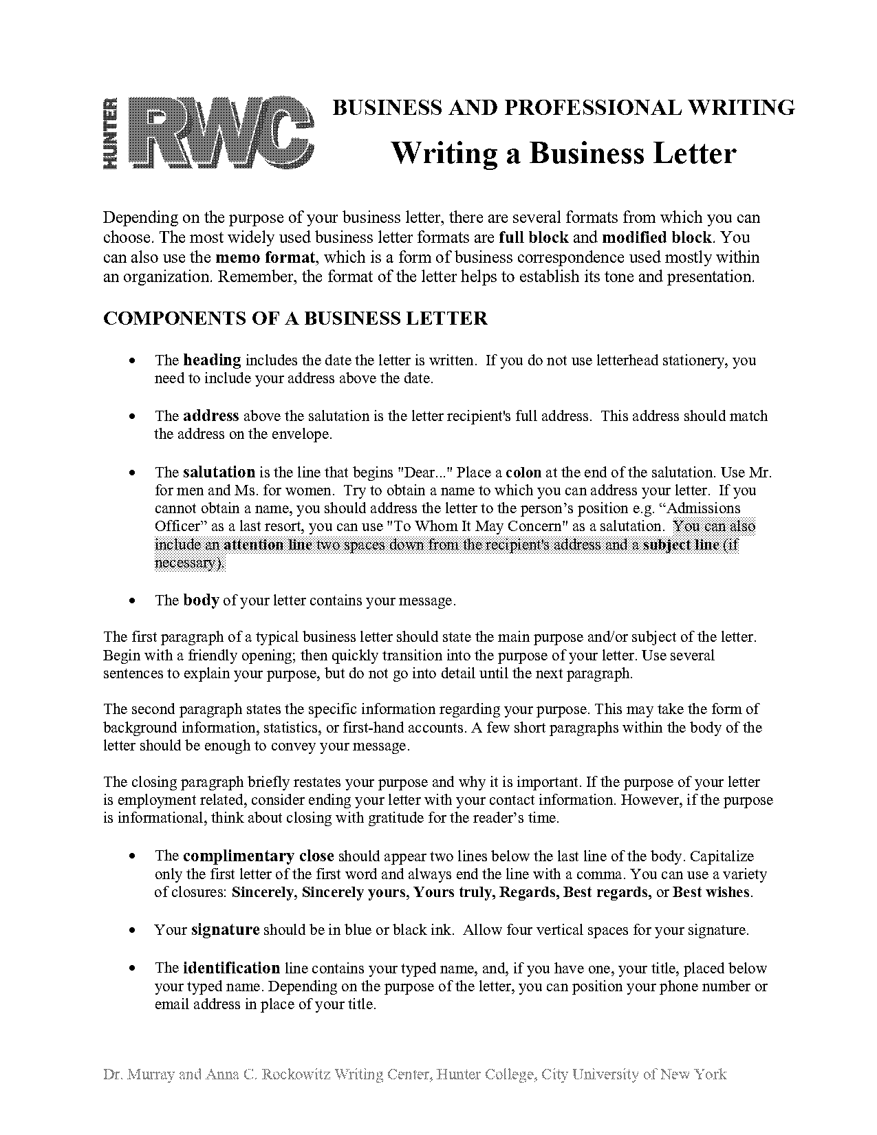 cover letter sample in word file