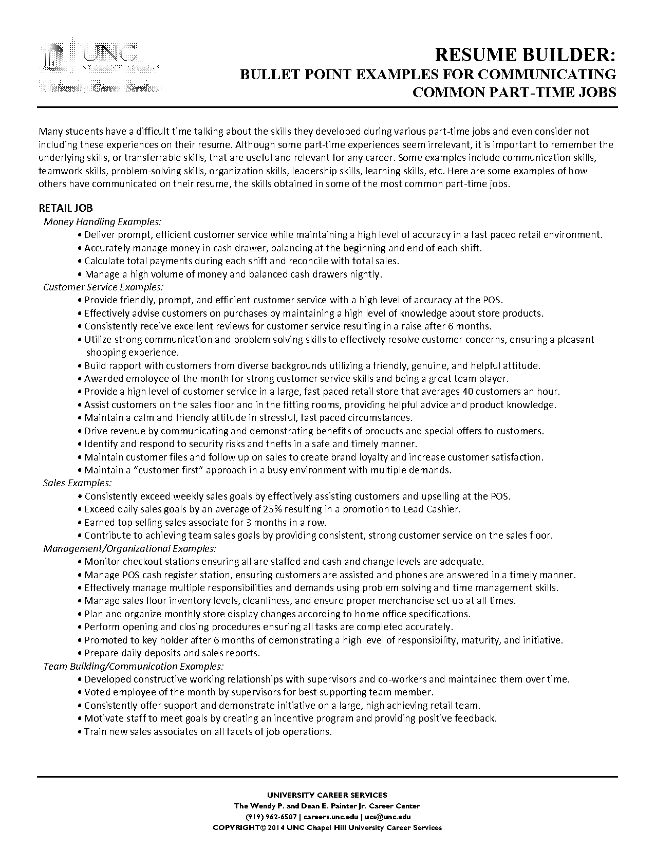 experienced bartender resume skills