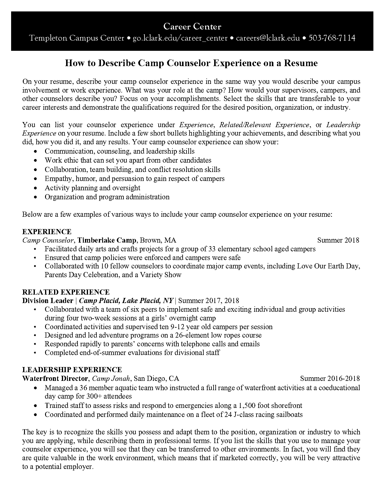 experienced bartender resume skills