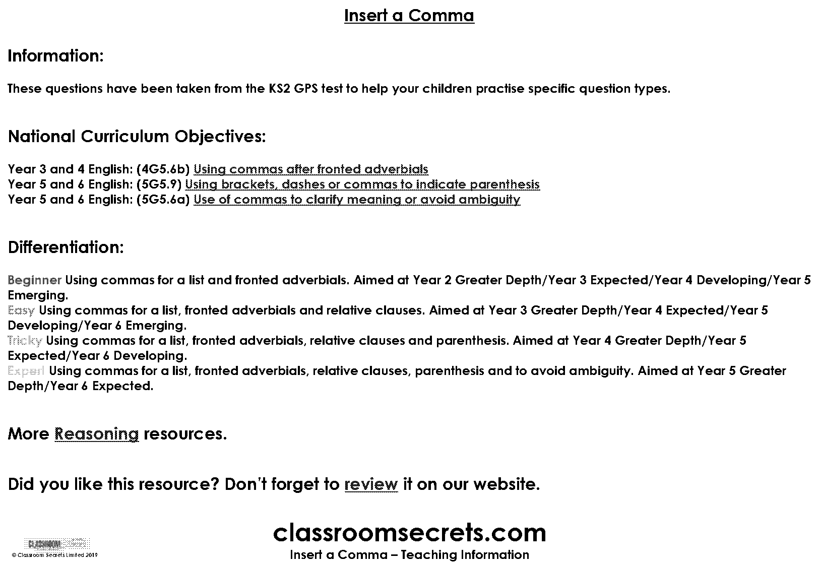 using brackets dashes or commas to indicate parenthesis worksheet