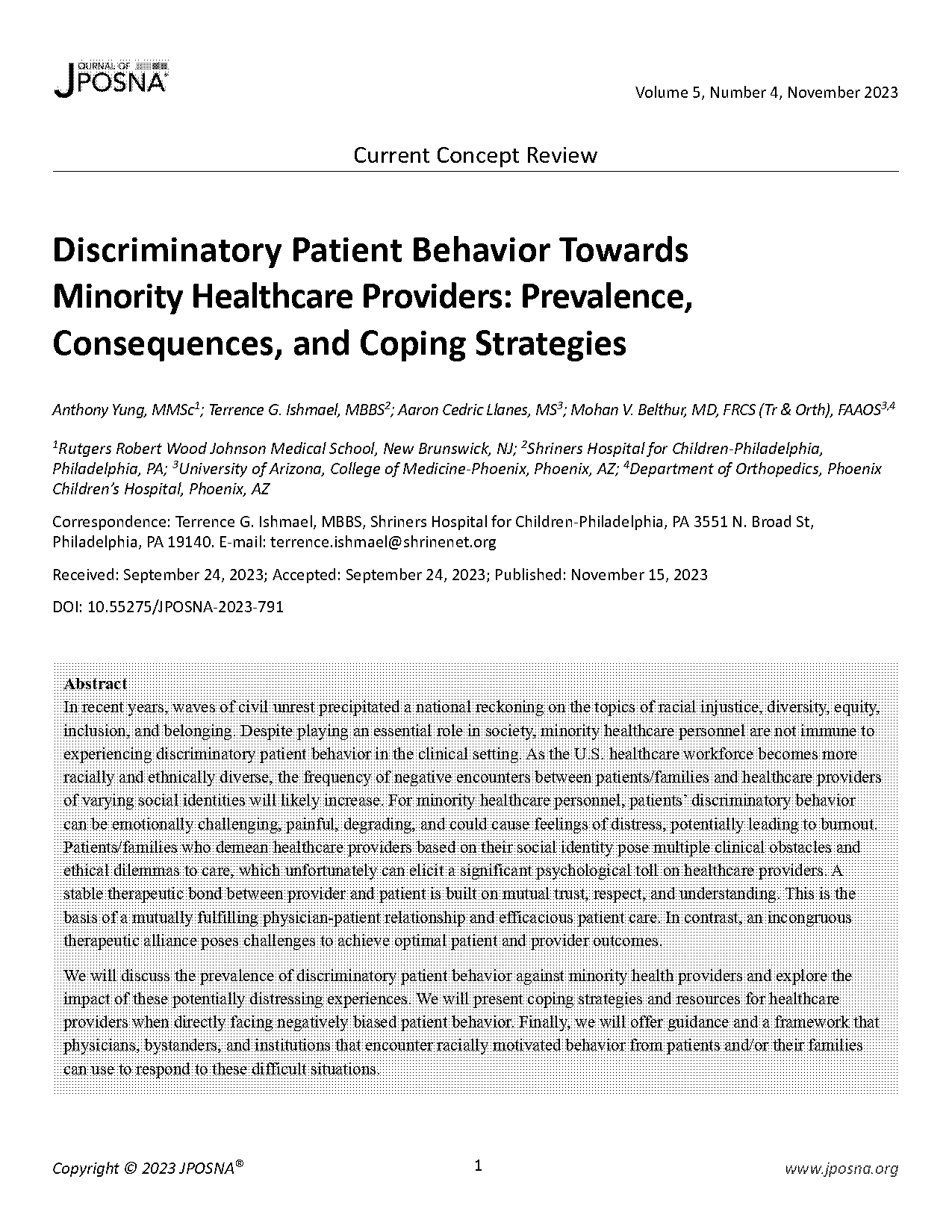 consequences of poor patient satisfaction