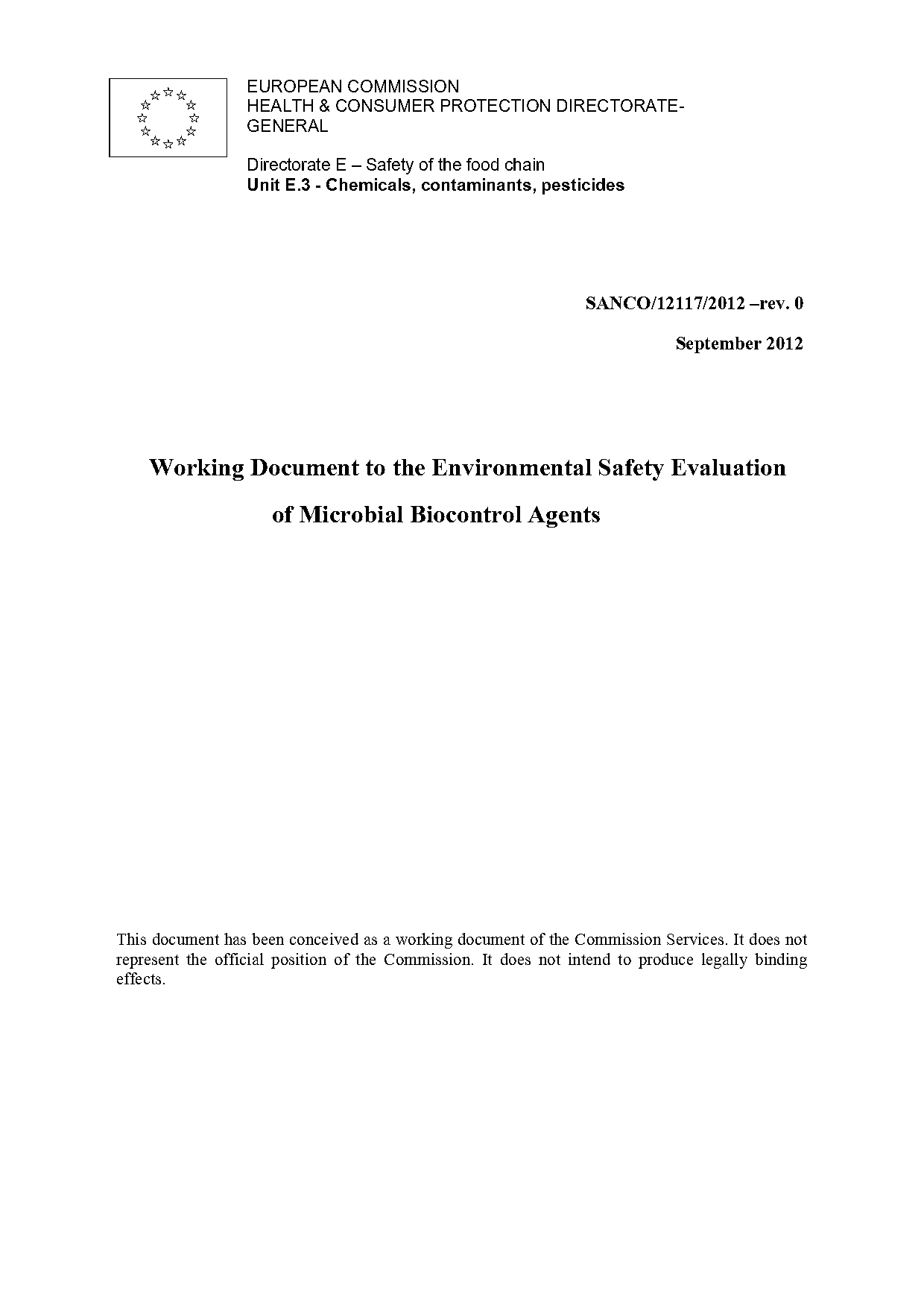 environment canada guidance documents