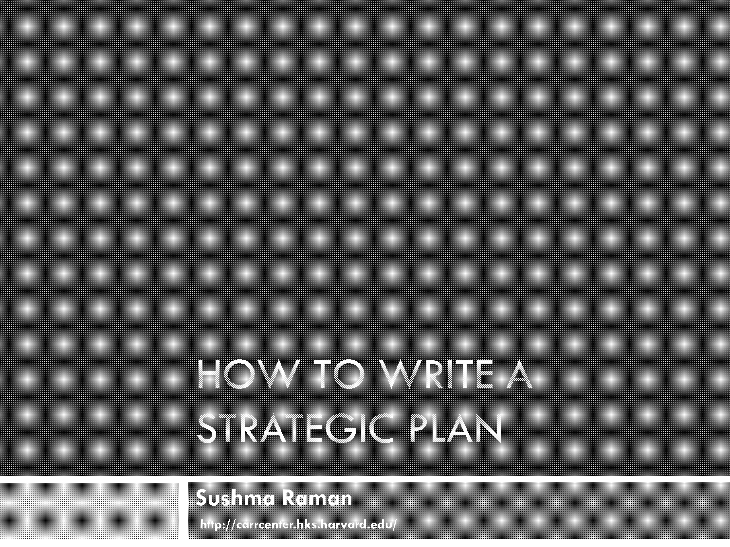 non profit organization strategic plan template