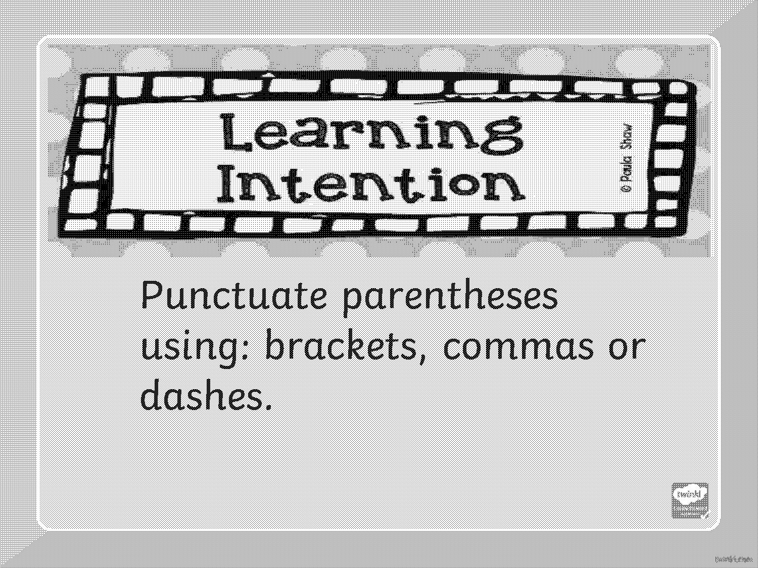 using brackets dashes or commas to indicate parenthesis worksheet