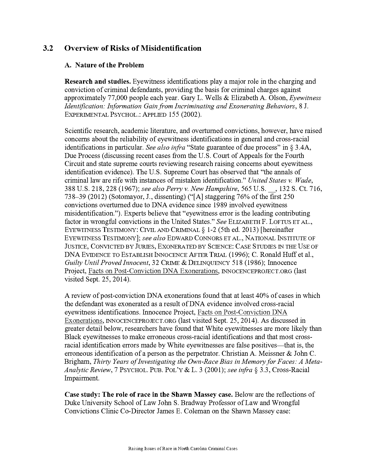 north carolina ron cotton wrong eyewitness testimony