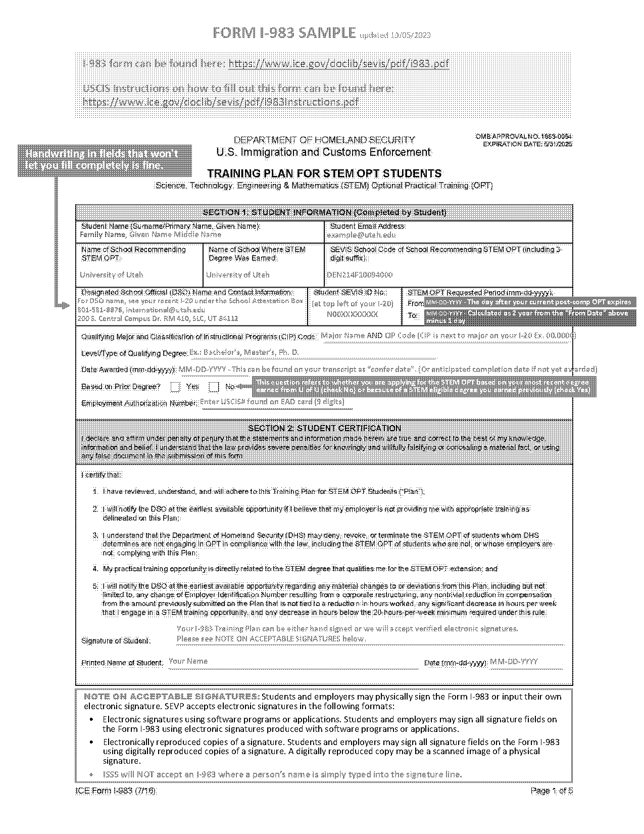 customer evaluation form sample