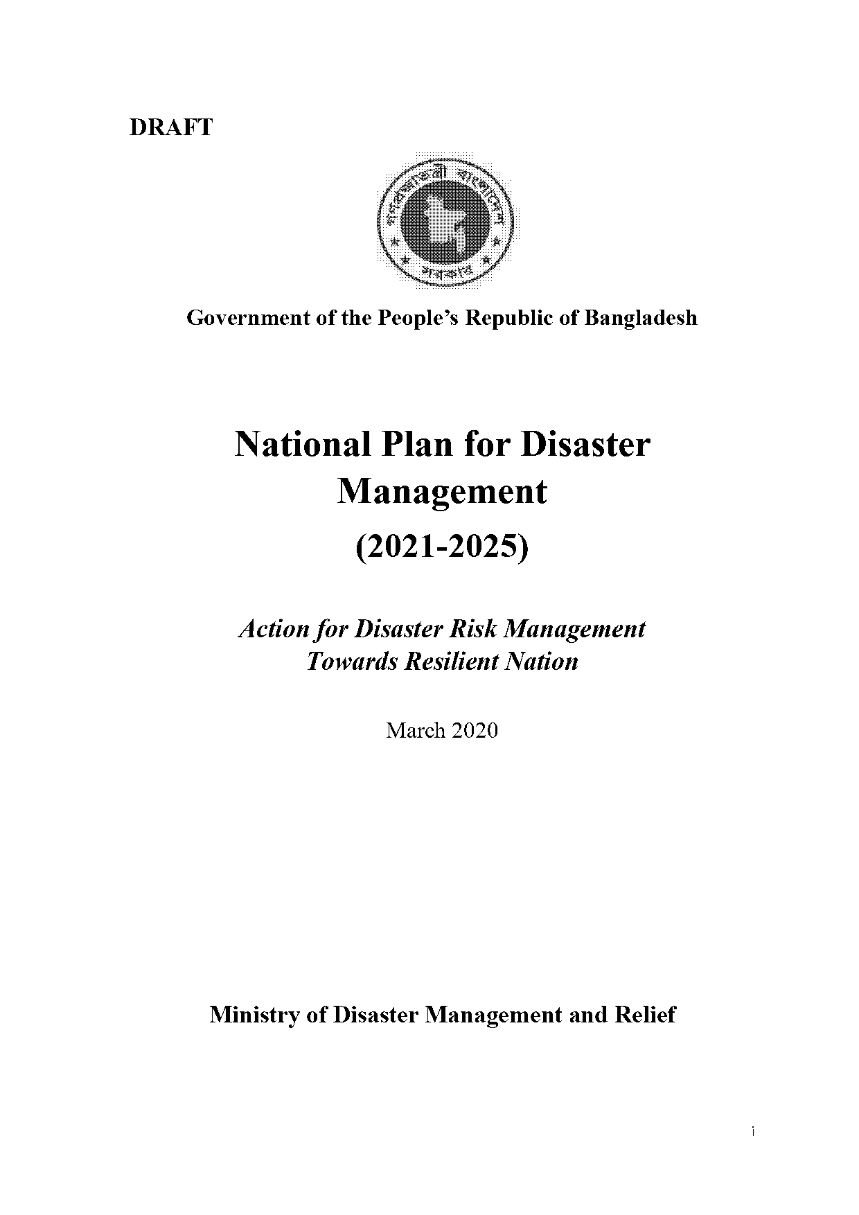 policies for disaster management