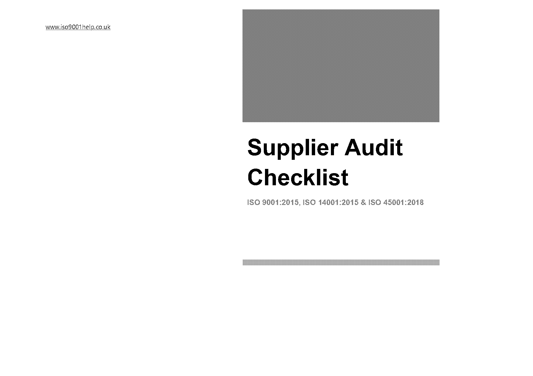 it vendor audit checklist