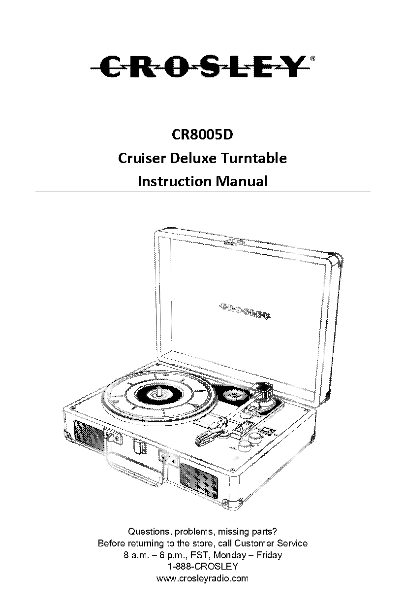 crosley record player specs