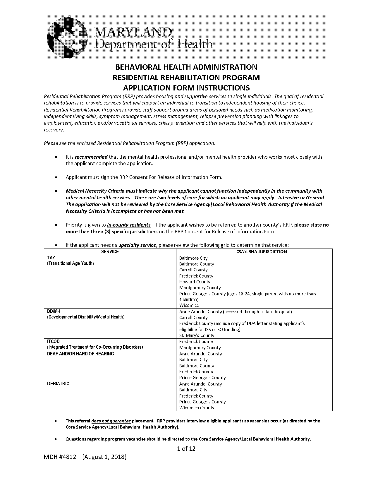 st mary medical center program application