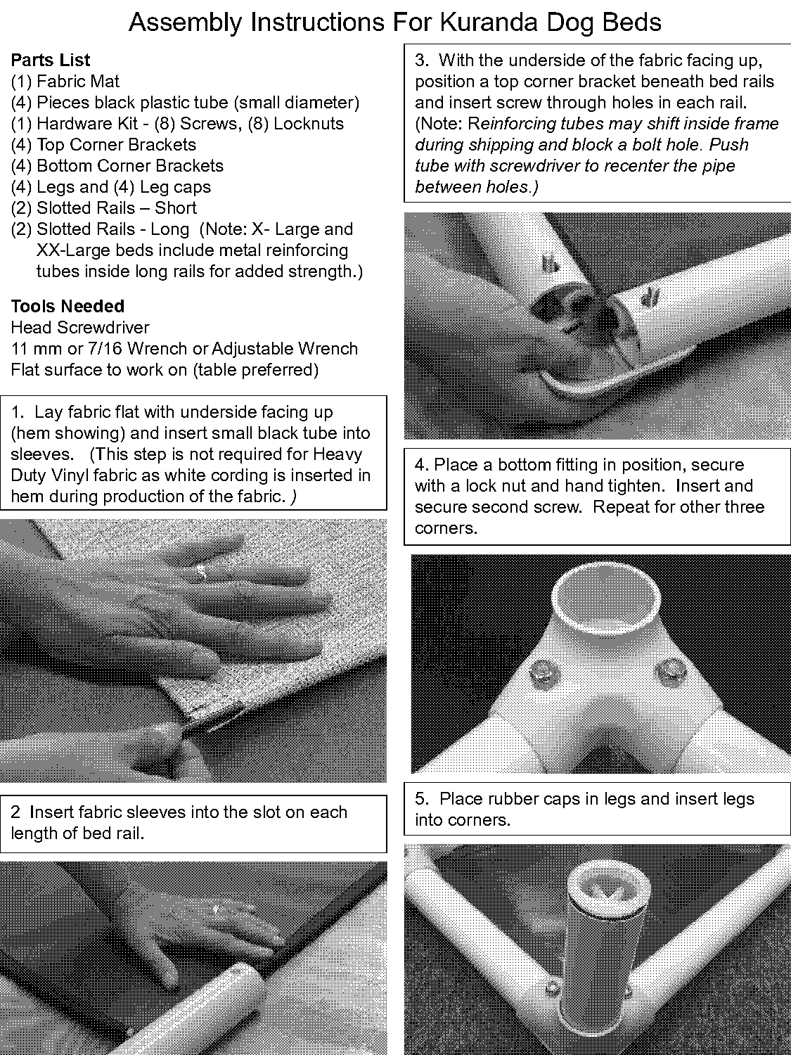 east coast country cot bed instructions