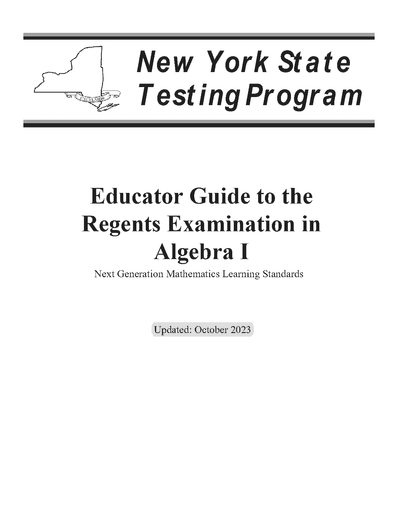 ny state math exam sample questions