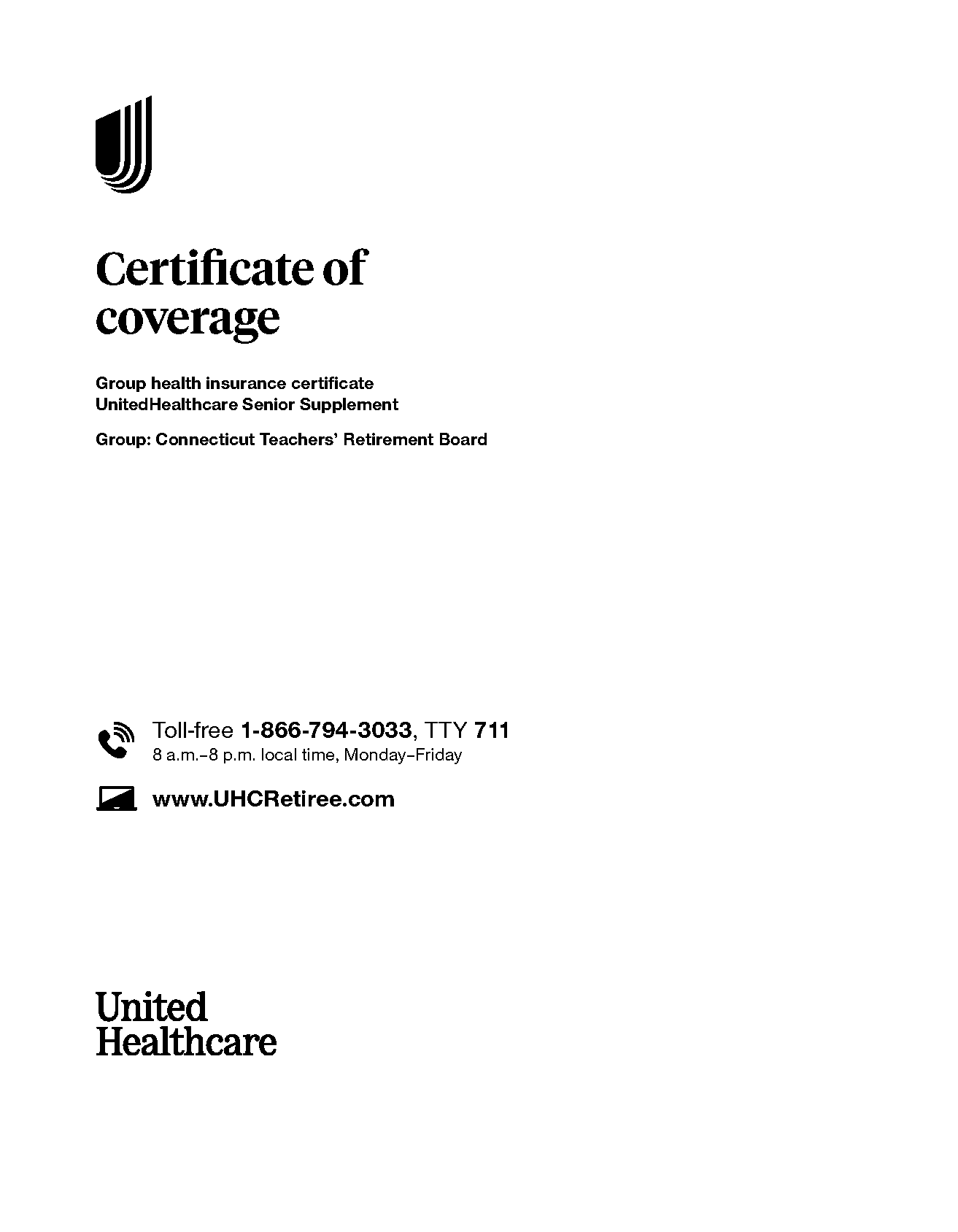 unitedhealthcare request certificate of coverage