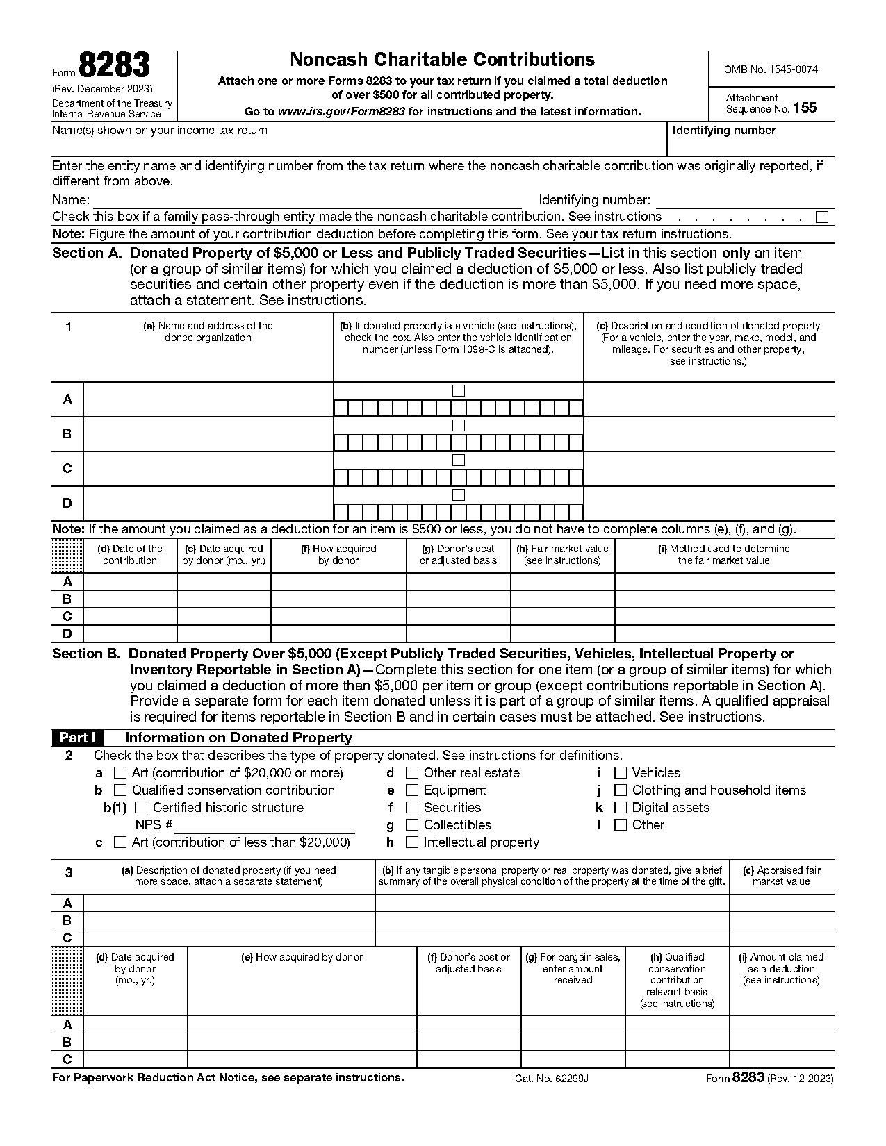 tax donation receipt example